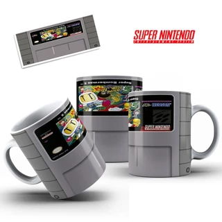 Caneca Personalizada Jogo SUPER BOMBERMAN 5 Fita Cartucho de Super Nintendo Jogo (Porcelana ou Polímero)