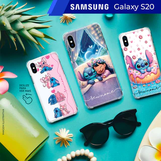 Capa Capinha - Samsung Galaxy S20 - Lilo e Stitch Personalizada com Nome