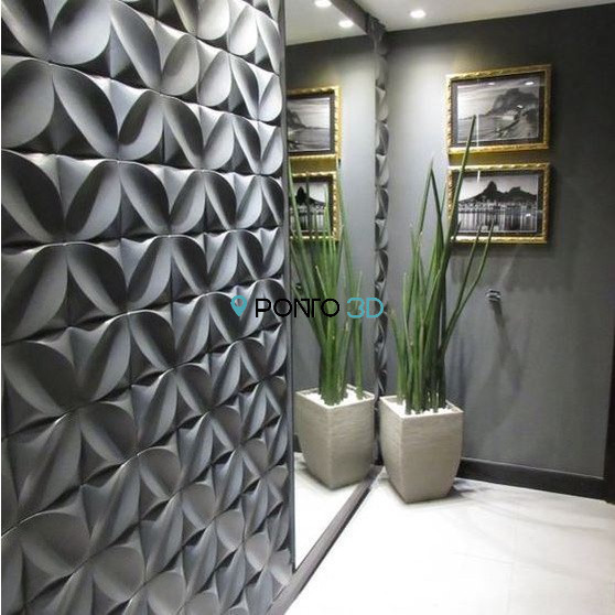 10 Placas 3D Adesiva Para Decoração - Cada placa tem 50x50cm