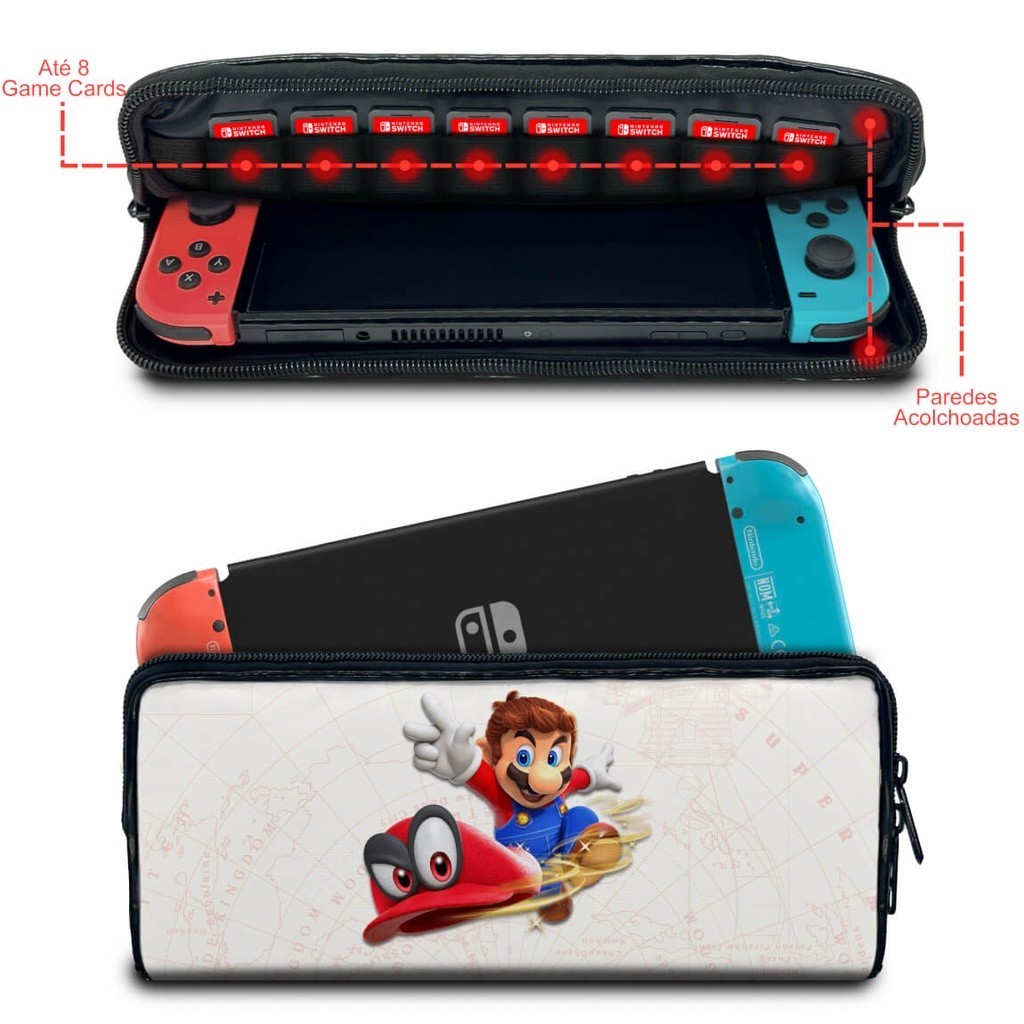 Mario odyssey switch case hotsell