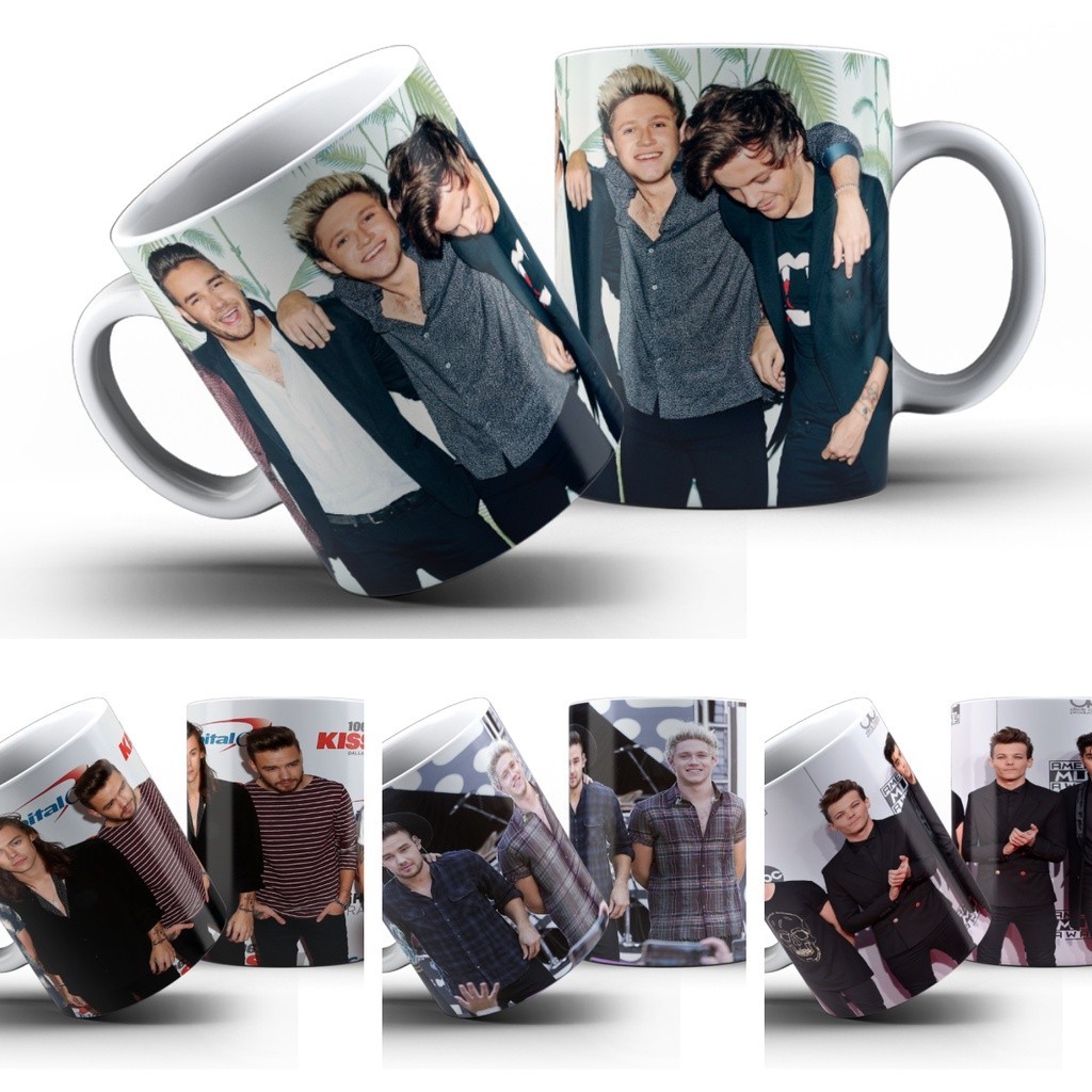 Caneca One Direction Porcelana Cerâmica Presente | Shopee Brasil