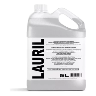 5 Litros Lauril 27% o Melhor Do Mercado 1° Linha Espumante e Limpeza