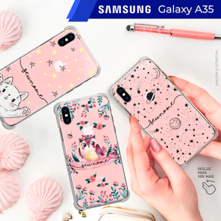 Capa Capinha - Samsung Galaxy A35 - Personalizada Transparente com Nome