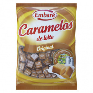 Bala Caramelos de Leite Sabor Original 660g - Embare