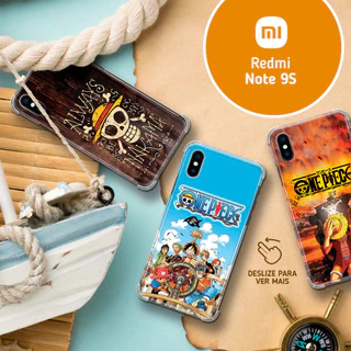 Capa Capinha - Xiaomi Redmi Note 9S - One Piece Pirata Anime