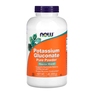 Potássio Gluconato Pó Now Foods 454 gramas Importado