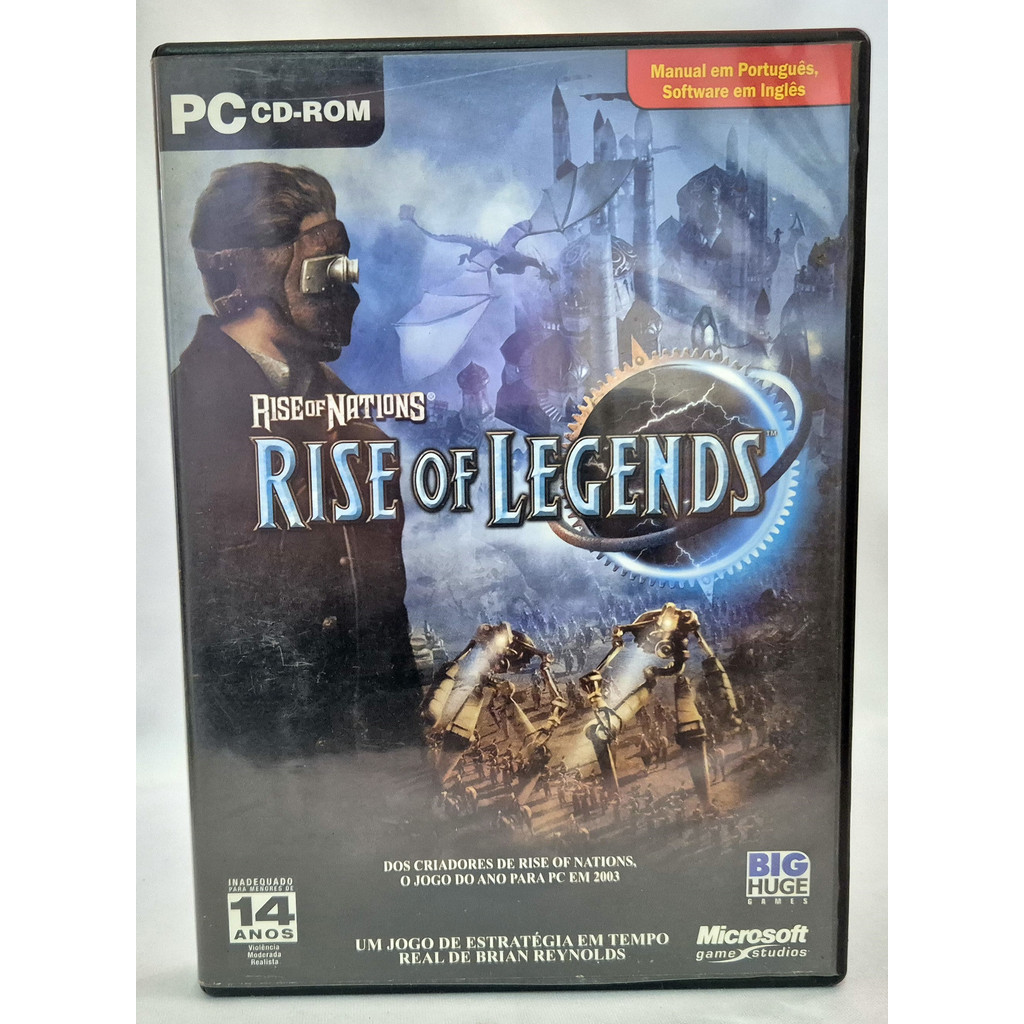 Rise of Nations Rise of Legends - PC CD-ROM | Shopee Brasil