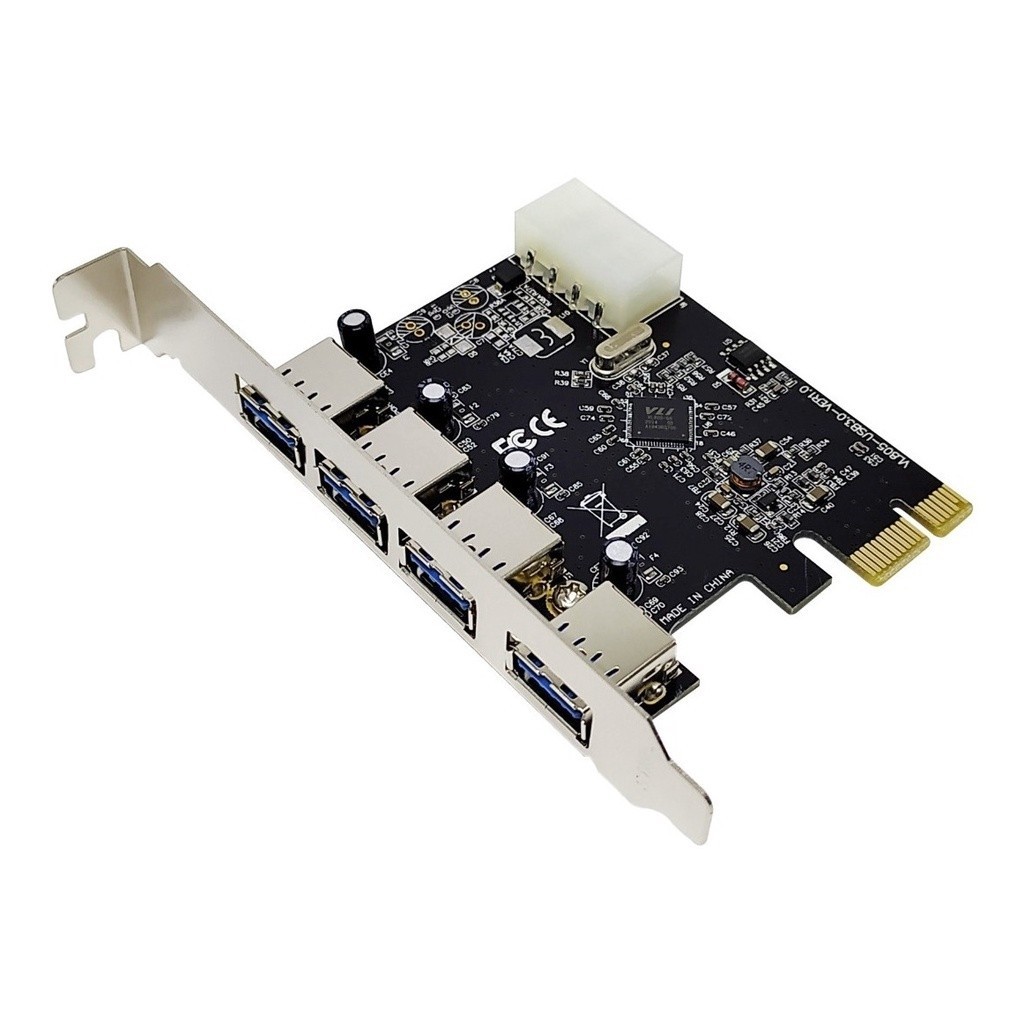 Placa Pci-e Usb 3.0 5gbps Com 4 Portas