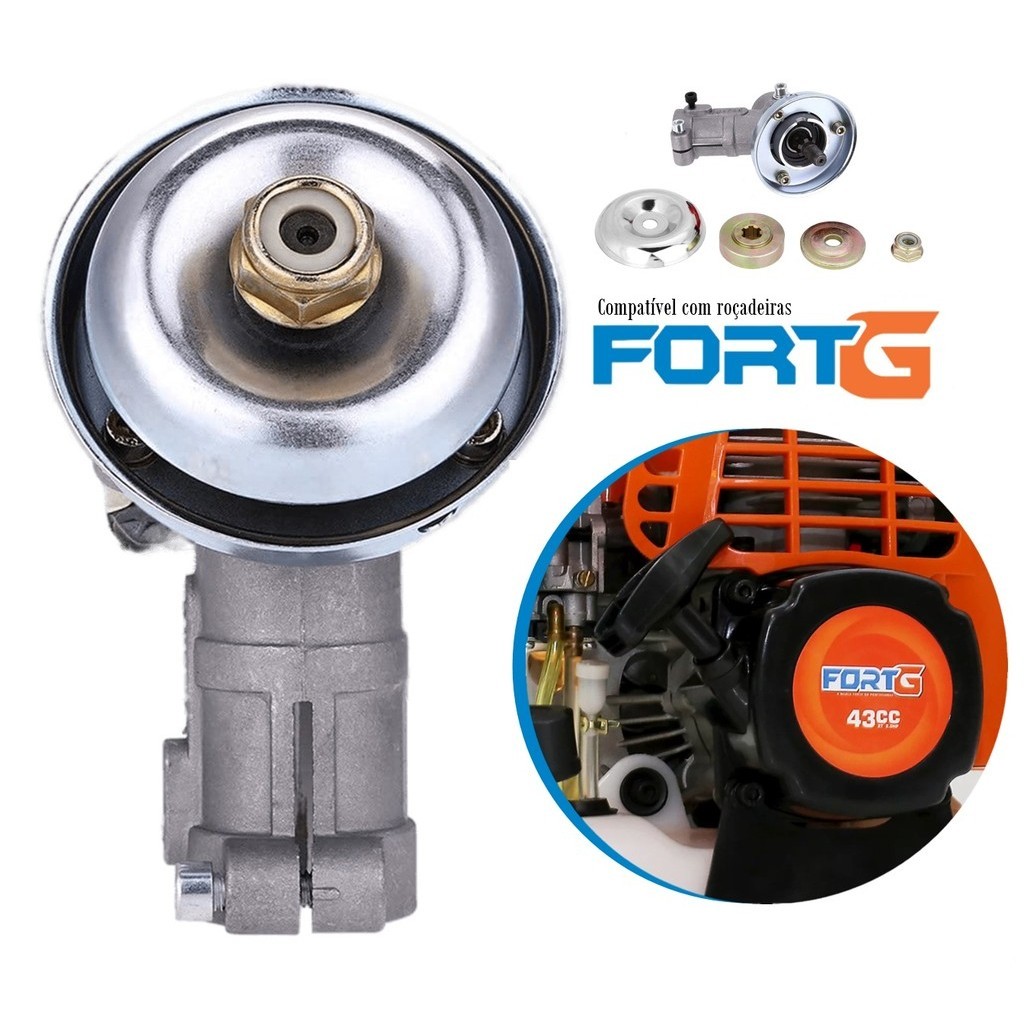 Caixa Transmissão Ponteira P/ Roçadeira Fortg 43cc / 52cc / 62cc | Shopee  Brasil