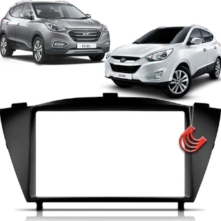 Moldura Painel 2 Din Central Multimidia Dvd Mp5 Preta Hyundai Ix35 2010 a 2022 Expex EPX 016 em Oferta na Shopee