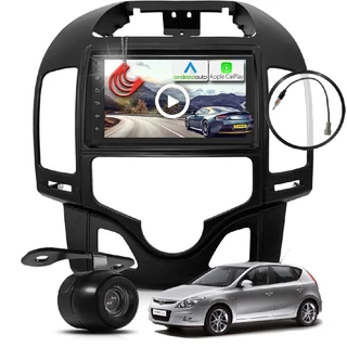 Kit Central Multimidia MP5 + Camera ré + Moldura + Chicote i30 08/12 Ar Digital AndroidAuto CarPlay em Oferta na Shopee