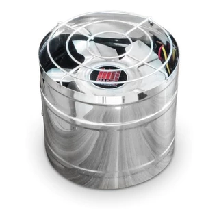 Exaustor 20cm Alta Vazão Para Churrasqueiras Coifas- Inox
