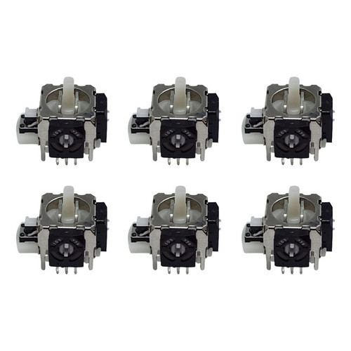 6 Analógicos 3d Para Controles Do Xbox 360 Ps2 Ps3 1.6mm