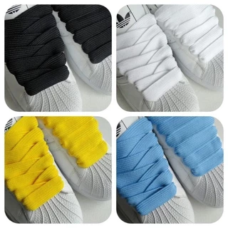 Um Par De Cadarço Largo Grosso Para Calçados,Tênis Masculino,Feminino Várias Cores