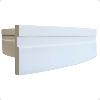Rodapé 5m Roda Meio Autocolante Flexível Eva 7cm Boiserie Aprova de Água