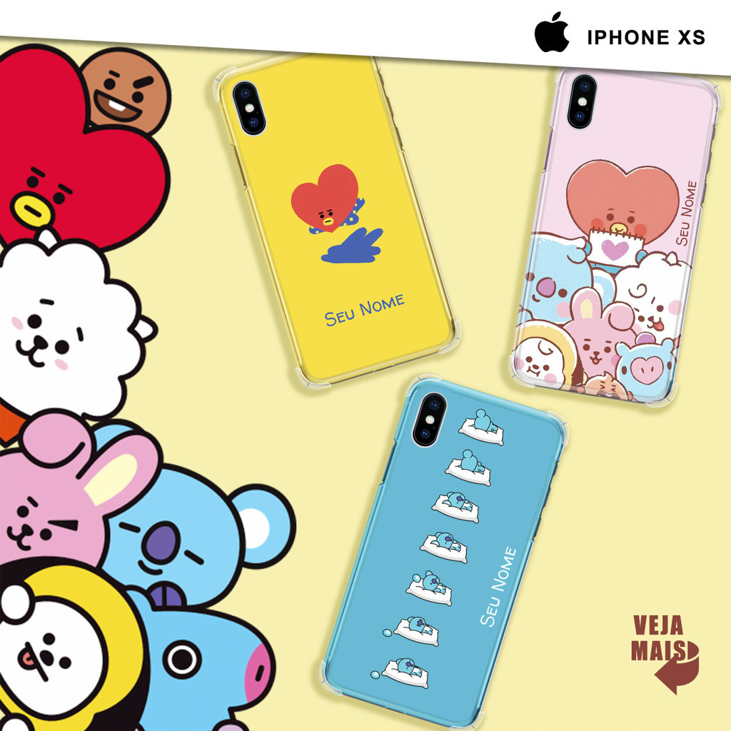 Capa Capinha - iPhone XS - BTS BT21 Personalizado