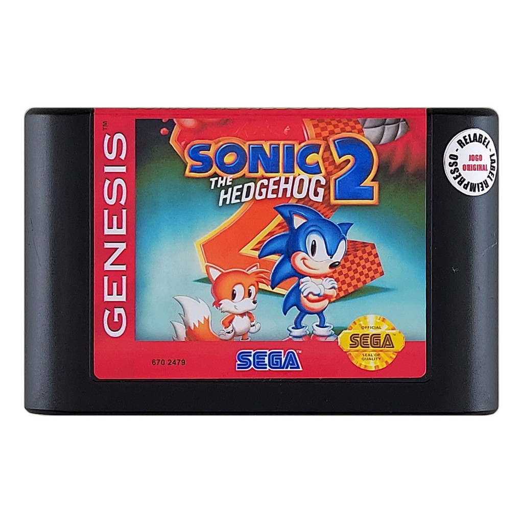 Sonic the Hedgehog 2 Original Sega Mega Drive - Genesis | Shopee Brasil