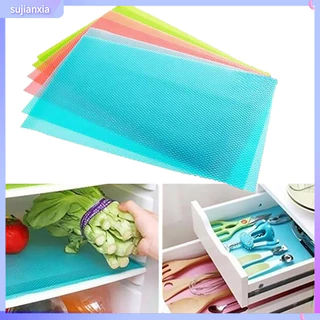 [sujianxia] 4pçs Tapete Para Geladeira À Prova D 'Água Absorção De Umidade Antiderrapante
