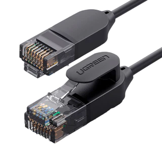 Cabo Rede Rj45 Cat6A UTP Ethernet Macho 0.5 Metro Preto