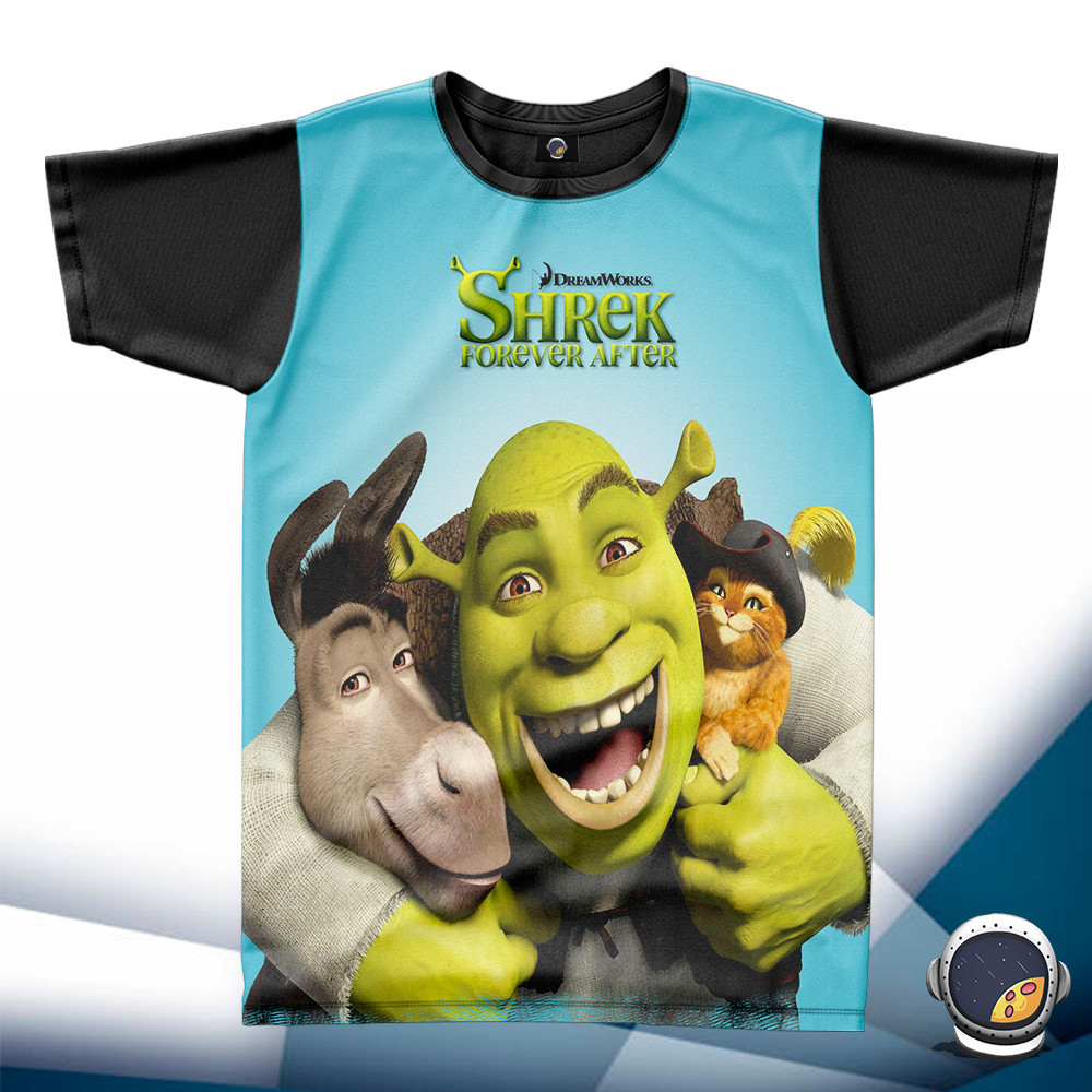 Camiseta Shrek Unissex Adulto Babylook Infantil