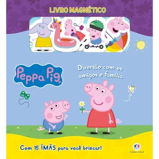 Livro Meu Primeiro Livro Magnetico - Peppa Pig Diversao Com Os Amigos E Familia