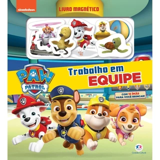 Livro Meu Primeiro Livro Magnetico - Patrulha Canina - Trabalho Em Equipe