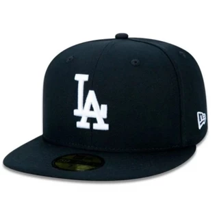 Boné LA Fechado Beisebol Aba Reta MLB Ajustável Los Angeles