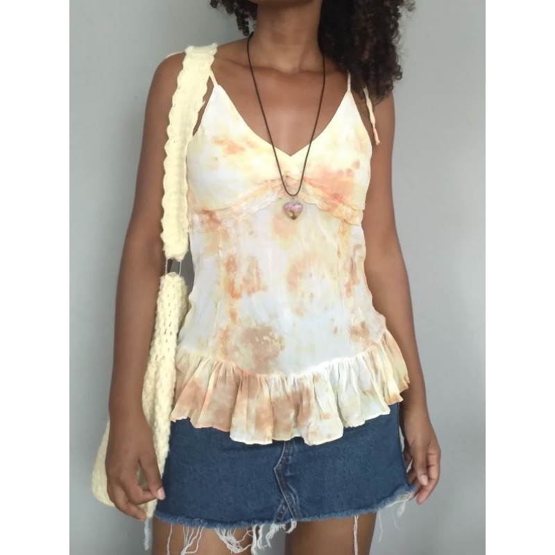 Blusa Anos 2000 Top Fairycore Y2K Saia Mini Skirt Cintura Alta Moda ...