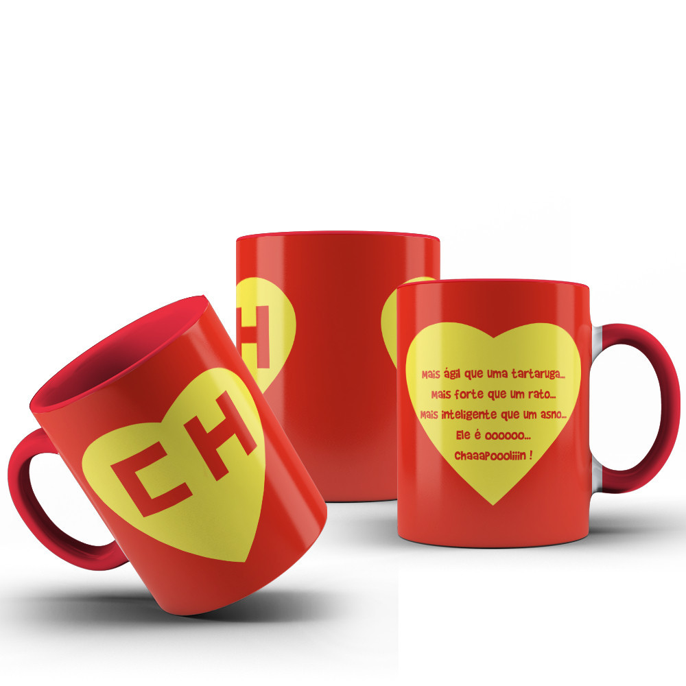 Caneca Chapolin Colorado Chaves não contavam com minha astucia siga-me os bons