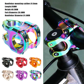 Mesa Curta 31.8mm Hastes Para Guidão De Bicicleta Mountain MTB Bike DH Trilha Holográfica Colorido Tanke Diversas Cores
