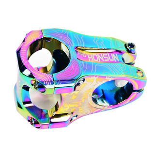 Mesinha Curta para Guidão DH Down Hill Bicicleta 31.8mm 45mm 0° Grau Alumínio Bike Holográfica Cores