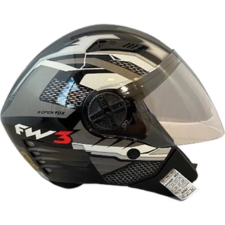 CAPACETE FW3 X OPEN UP FOX GRAFITE N 056