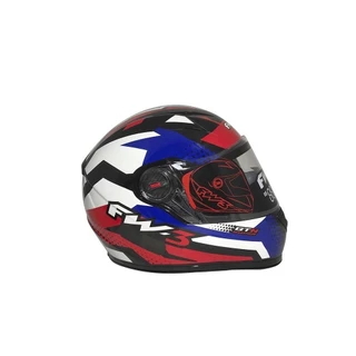 CAPACETE FW3 GTN SUPER VERMELHO AZUL BRANCO N 058