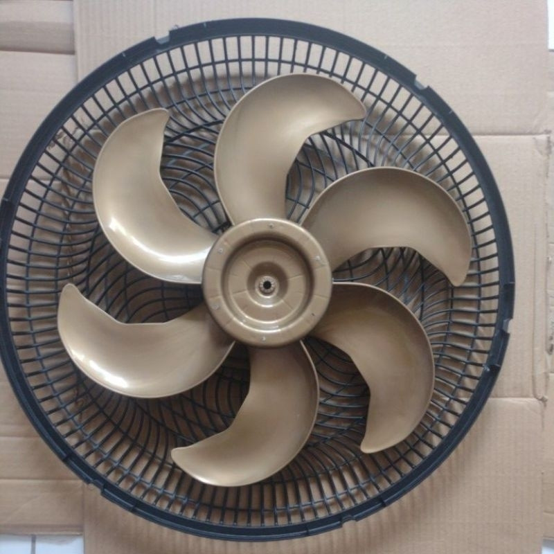kit Grade Traseira + Hélice ventilador Mallory 40cm Original - DOURADA