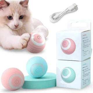 Bola Eletrônica Gatos Cães Recarregavél Gira Corre Sozinha
