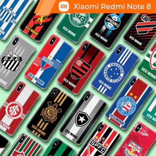 Capa Capinha - Xiaomi Redmi Note 8 - Futebol Times do Brasil Personalizada