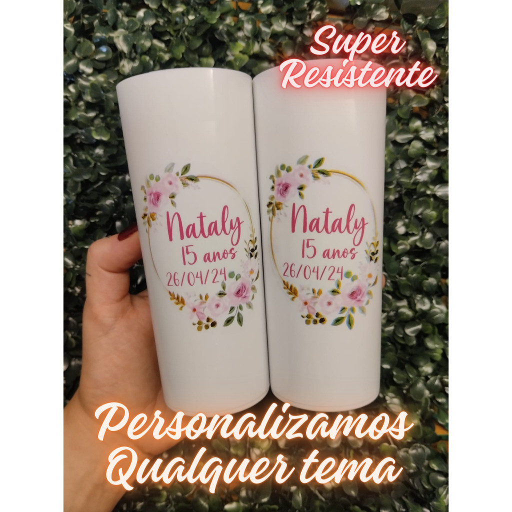 Kit 50 Long Drinks Personalizados - MANDAMOS ARTE PRA APROVAR / ENVIO EM 2 DIAS - Todos os temas