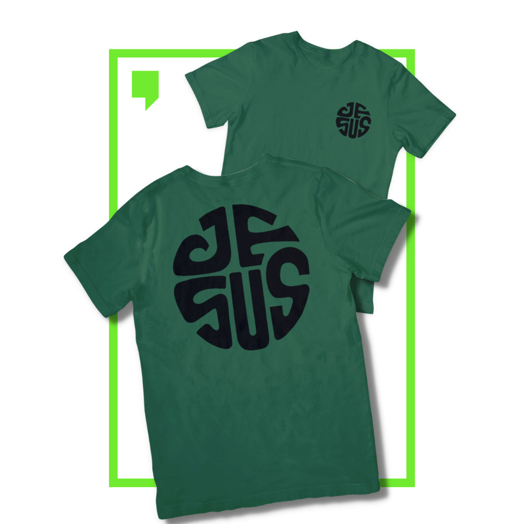 Camiseta Cristã Evangélica Moda Jovem com estampa nas costas Camisa Jesus Moda Gospel