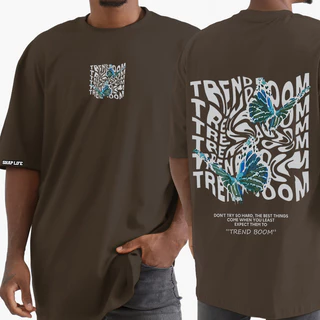 Camisa Estampada Camiseta Oversize - 3321