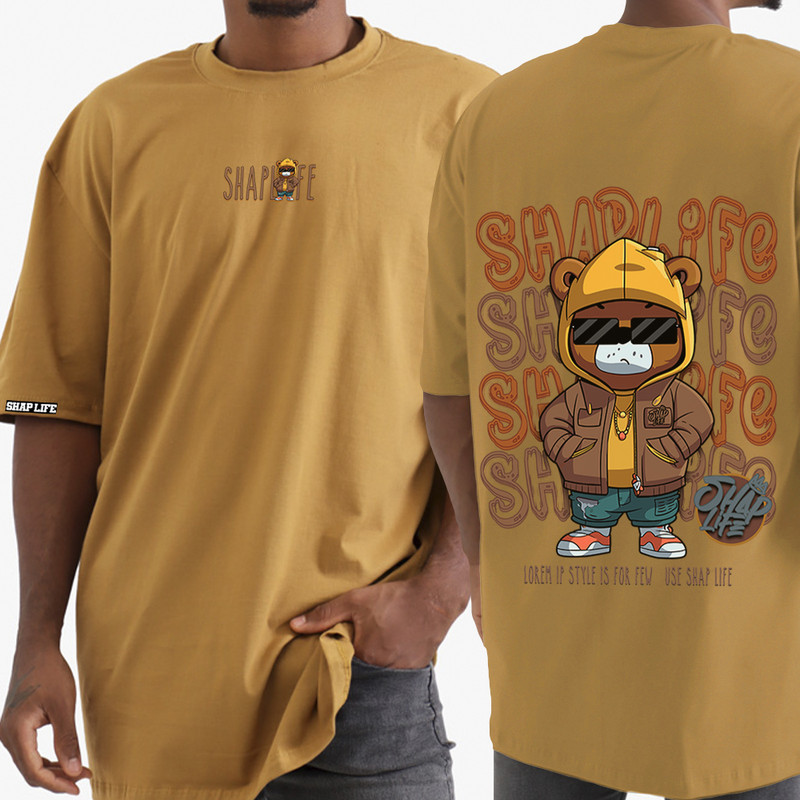 Camisa Estampada Camiseta Oversize - 3330