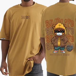 Camisa Estampada Camiseta Oversize - 3330