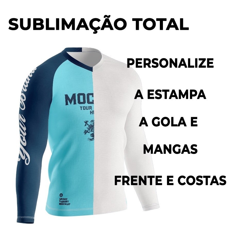 Camiseta Masculina Manga Comprida