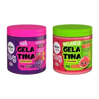 Kit Duplinha de Gelatinas Melancia e Uva #todecacho Kids em Oferta na Shopee