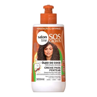 Creme para Pentear S.O.S Cachos Coco Tratamento Profundo 300ml em Oferta na Shopee