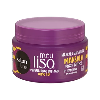 Máscara Matizadora Meu Liso Marsala Roxo Intenso Salon Line em Oferta na Shopee