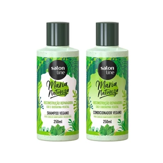 Shampoo + Condicionador Maria Natureza Reconstrução Reparadora Salon Line em Oferta na Shopee