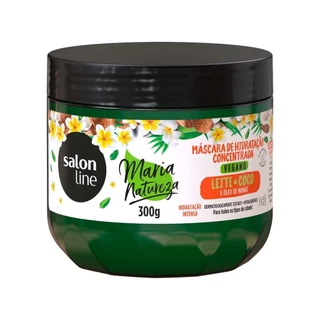 Máscara Concentrada Maria Natureza Leite de Coco Hidratação 300Gr em Oferta na Shopee