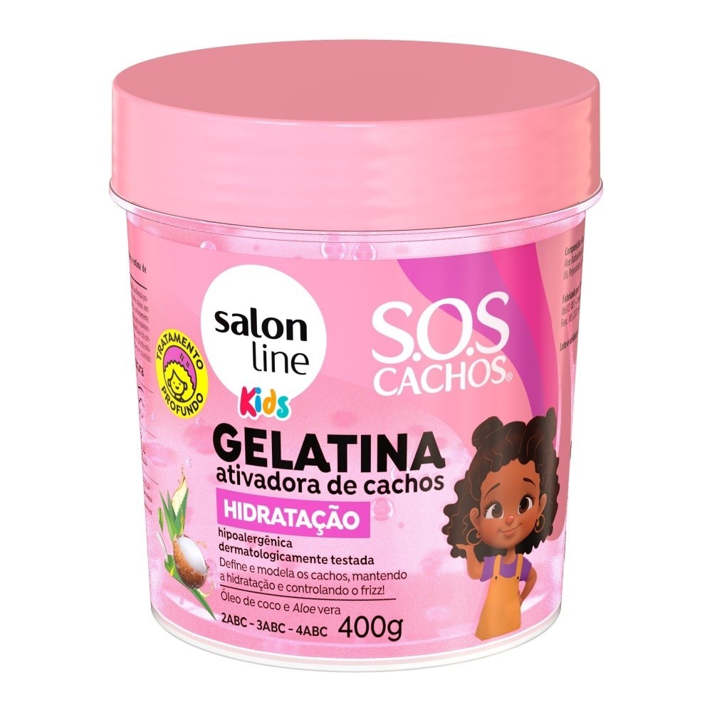 Gelatina Ativadora de Cachos SOS Cachos Kids Hidratação 400g