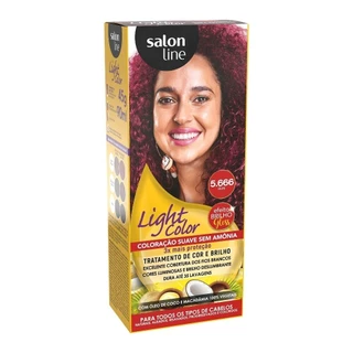 Coloração suave Light Color 5.666 Rubi Salon Line em Oferta na Shopee