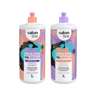 Kit Fios Leves, Soltos e Desembaraçados com Creme de Pentear Salon Line em Oferta na Shopee